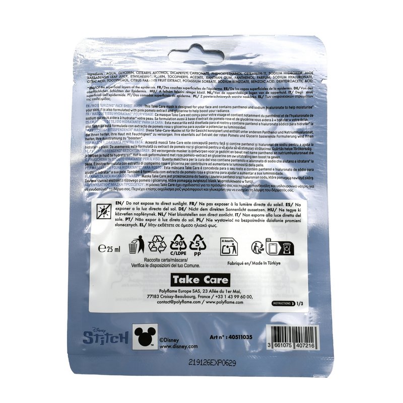 Stitch Moisturizing Sheet Mask – 25 ml