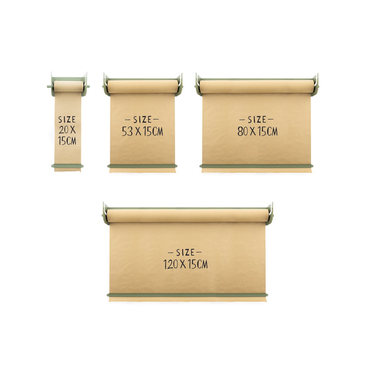 Kraft Paper Roller - Green