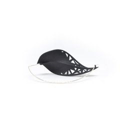 LEAF Earrings Black