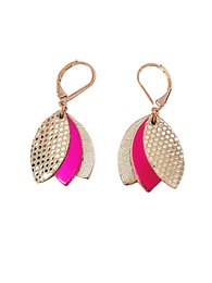 LES CHOUCHOUS leather earrings
