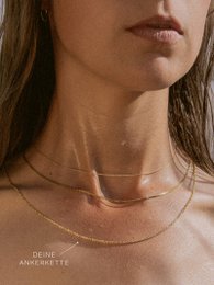 Ankerkæde DELICATE filigran ægte guld
