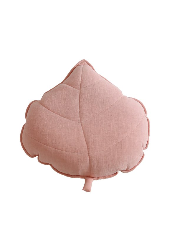 Cuscino in foglie di lino “Rosa Cipria”.