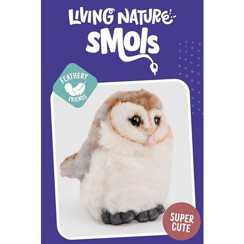 Living Nature peluche SMOLS Effraie des clochers peluche hibou
