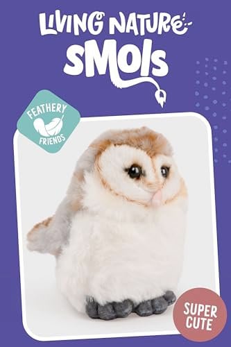 Living Nature peluche SMOLS Effraie des clochers peluche hibou