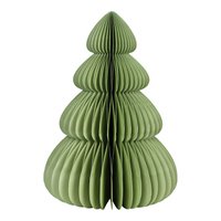Honeycomb Christmas tree made of paper/cardboard, green (W/H/D) 35x50x35cm