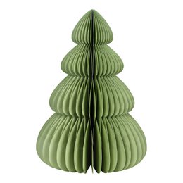 Honeycomb Christmas tree made of paper/cardboard, green (W/H/D) 35x50x35cm