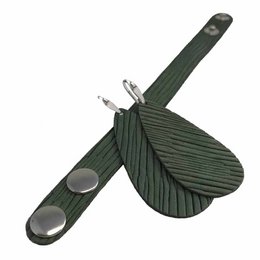 Orecchini in pelle 'Drops of Joy', Groovy Green
