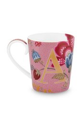 Pink Floral Fantasy Alphabet Tasse - M - 350ml