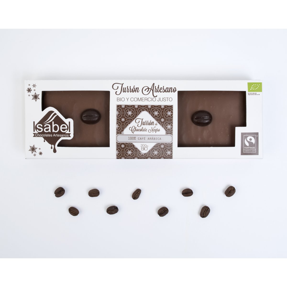 Nougat Artisan BIO - Truffe au Chocolat avec Café Arabica 100% naturel