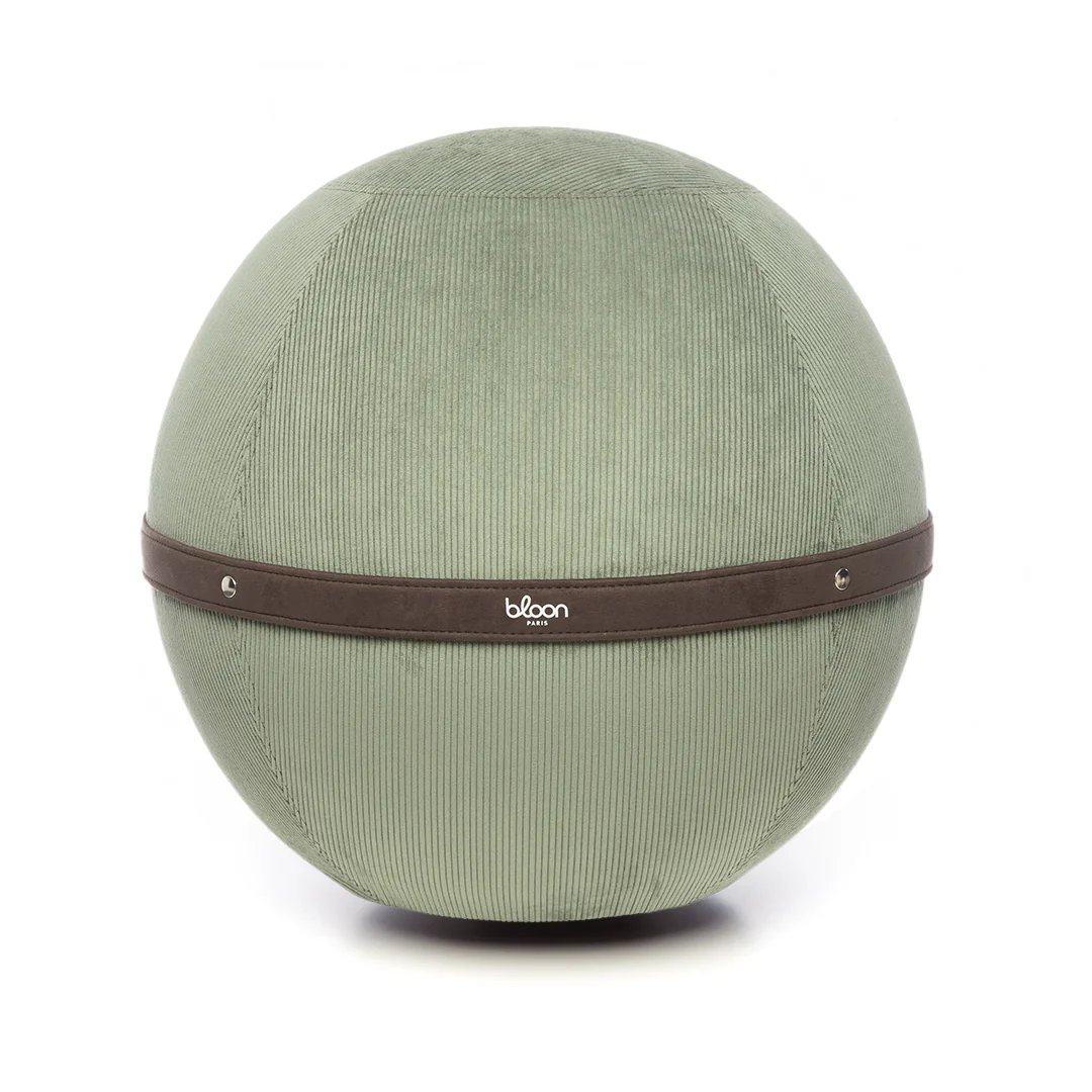 Sage ribbed velour bloon - Regular