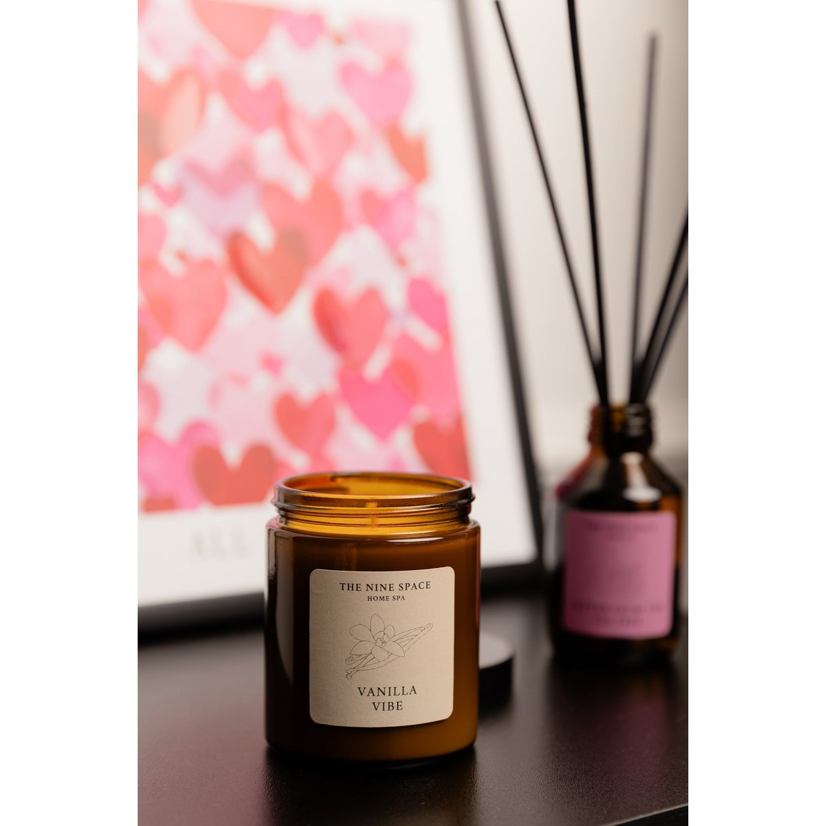 VANILLA Vibe candle - brown glass