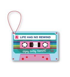  Cassette tape-shaped fragrance pendant with a honey peach scent, designed as a decorative scented sachet.