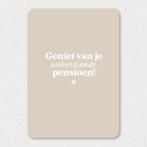 Kaart | Geniet van je pensioen
