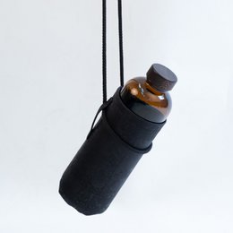 Water bottle - Black cover - 600ml