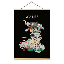 Kaart van Wales
