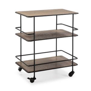 CAMARERA 66X41X79 METALL NEGRO/LATON TH6955600