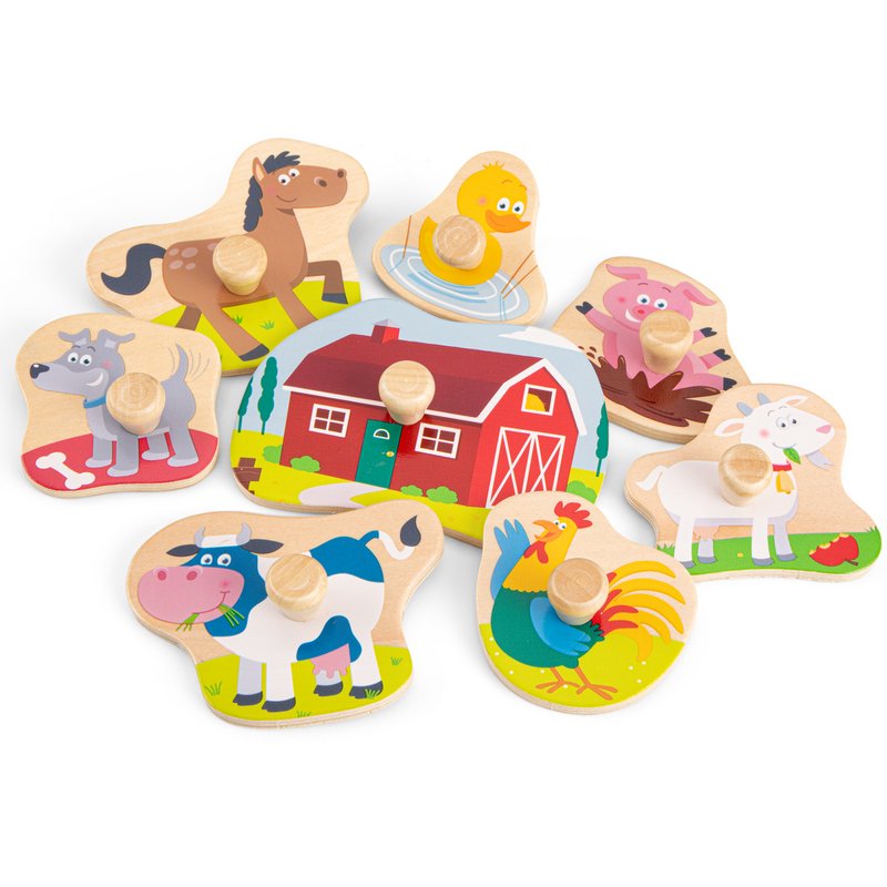 Puzzle à boutons - Ferme - petit - FSC