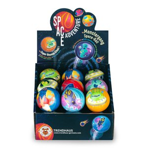 Bouncing ball monstergang space space Ø 6cm, 6-Fa