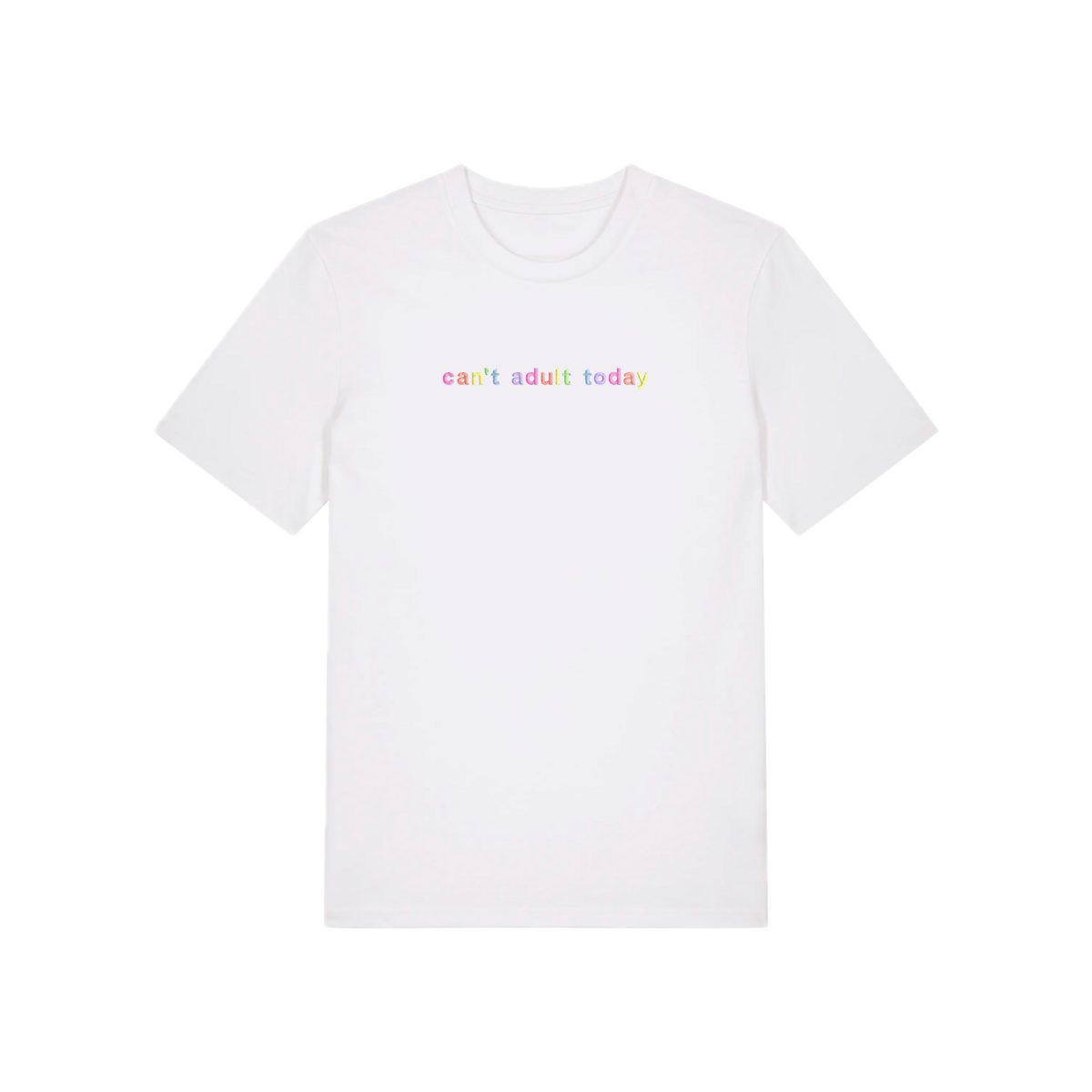 CANT'T ADULT TODAY Unisex T-shirt van biologisch katoen