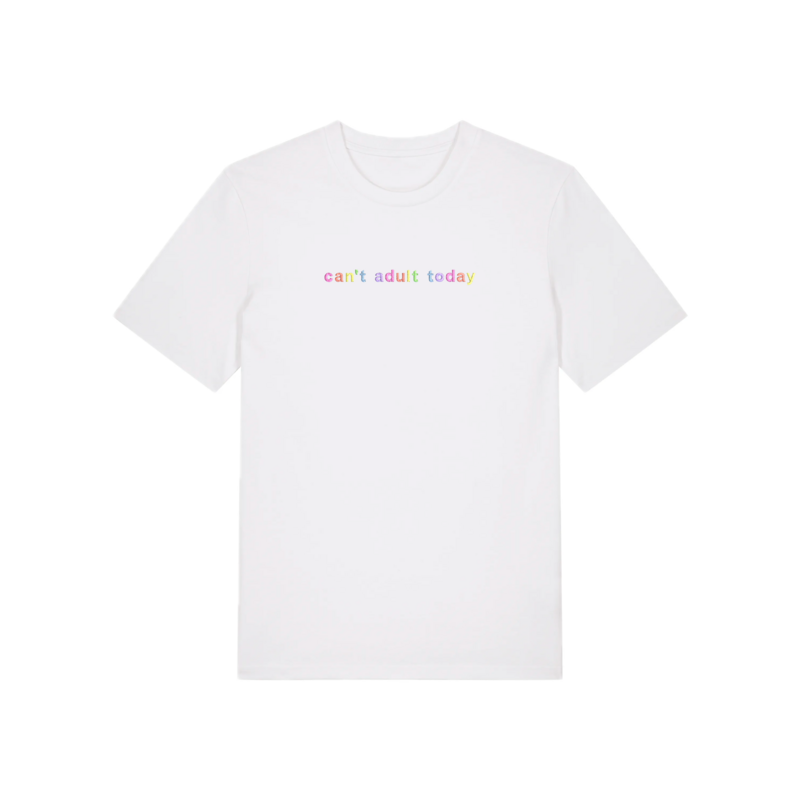 CANT'T ADULT TODAY T-shirt unisex z bawełny organicznej