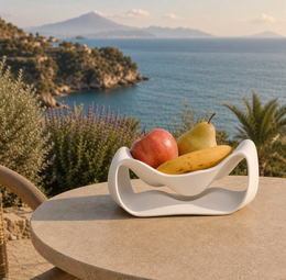 Fano modern design fruit bowl white edition