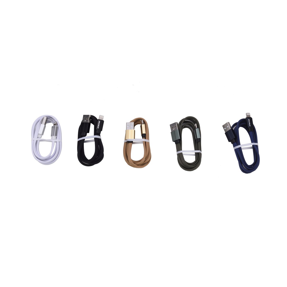 TEKMEE 2A USB Cable Adaptable Apple 4 to 12 Pro Max Fast Charging Data Transfer Several Colors 1 Meter