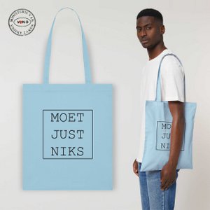 Tote bag - Sky Blue - Moet Just Niks