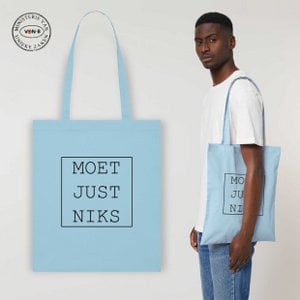 Tote bag - Sky Blue - Moet Just Niks
