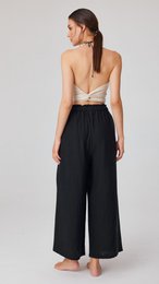Flowy Muslin Wide-Leg Pants