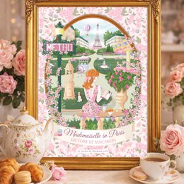 Poster A4 - Lettura e Macarons