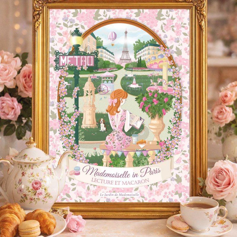 Poster A4 - Lettura e Macarons