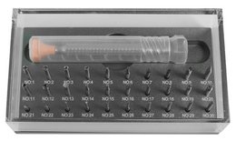 Set multifuncional con 30 accesorios para trabajos de relojería.