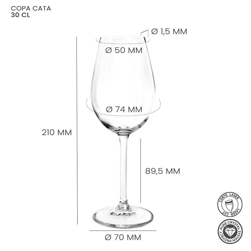 WIJNGLAS 30 CL CATA