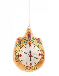 Handmade papier-mache Clock (Nutcracker collection)