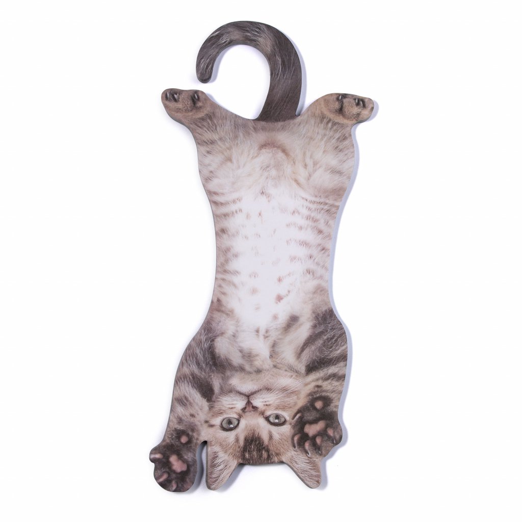 Mustard notepad - Cat Hanging