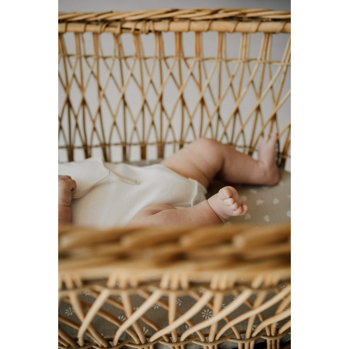 TISU bassinet sheet, Beige Daisy