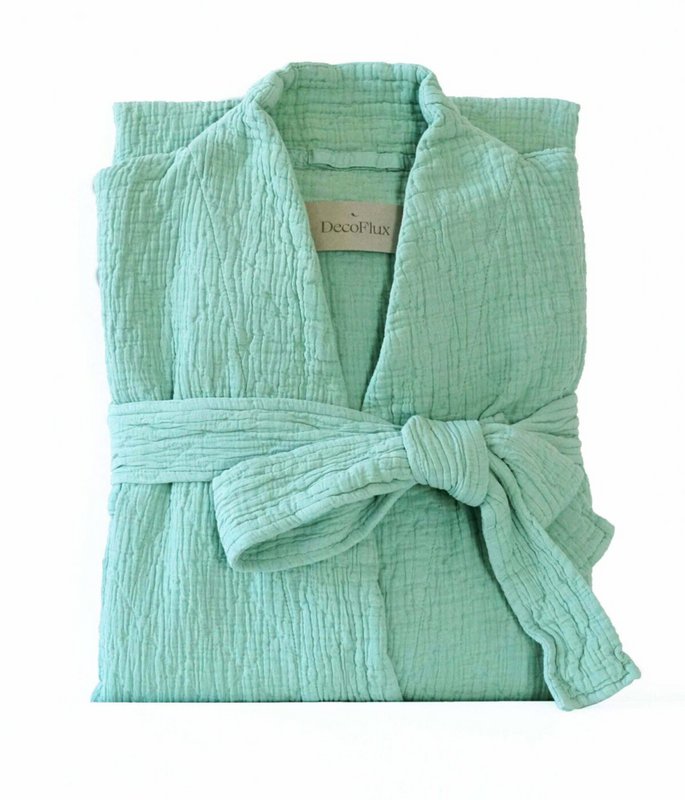 Albornoz de algodón Orion Mentol