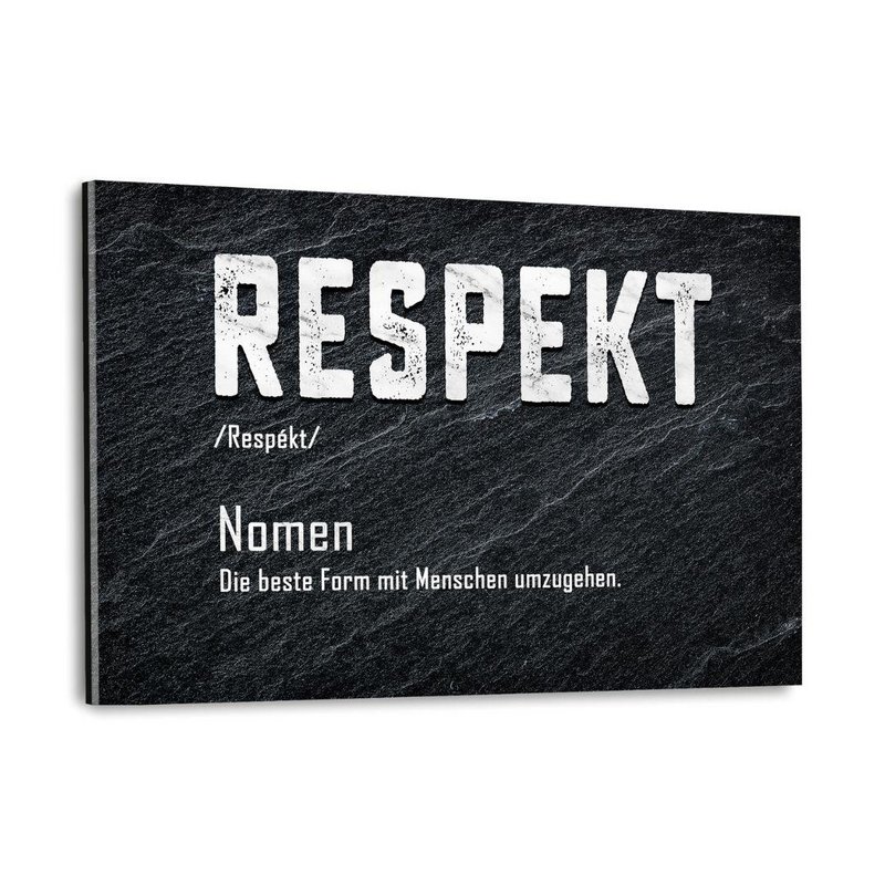 Definition af respekt - Aluminium Dibond Image