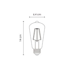 Home Sweet Home Led Drop Deco E27 ST64 2W 160Lm 2700K Amber