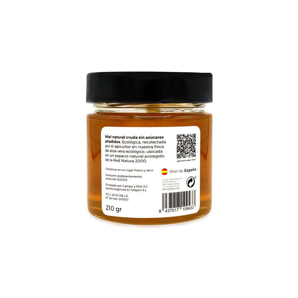 Organic aloe vera flower honey
