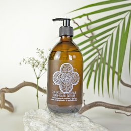 Micellar cleansing gel with aloe vera and cornflower, 500ml. Gentle, hydrating formula for face and body.