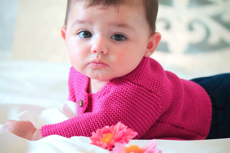 Set: Baby cardigan & Secret Santa hat made from 100% finest merino wool - the perfect gift for a birth