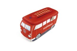 Volkswagen VW T1 Bus 3D Neopren Universal Taske - Lille - Feuerwehr/Brandbil/Rød