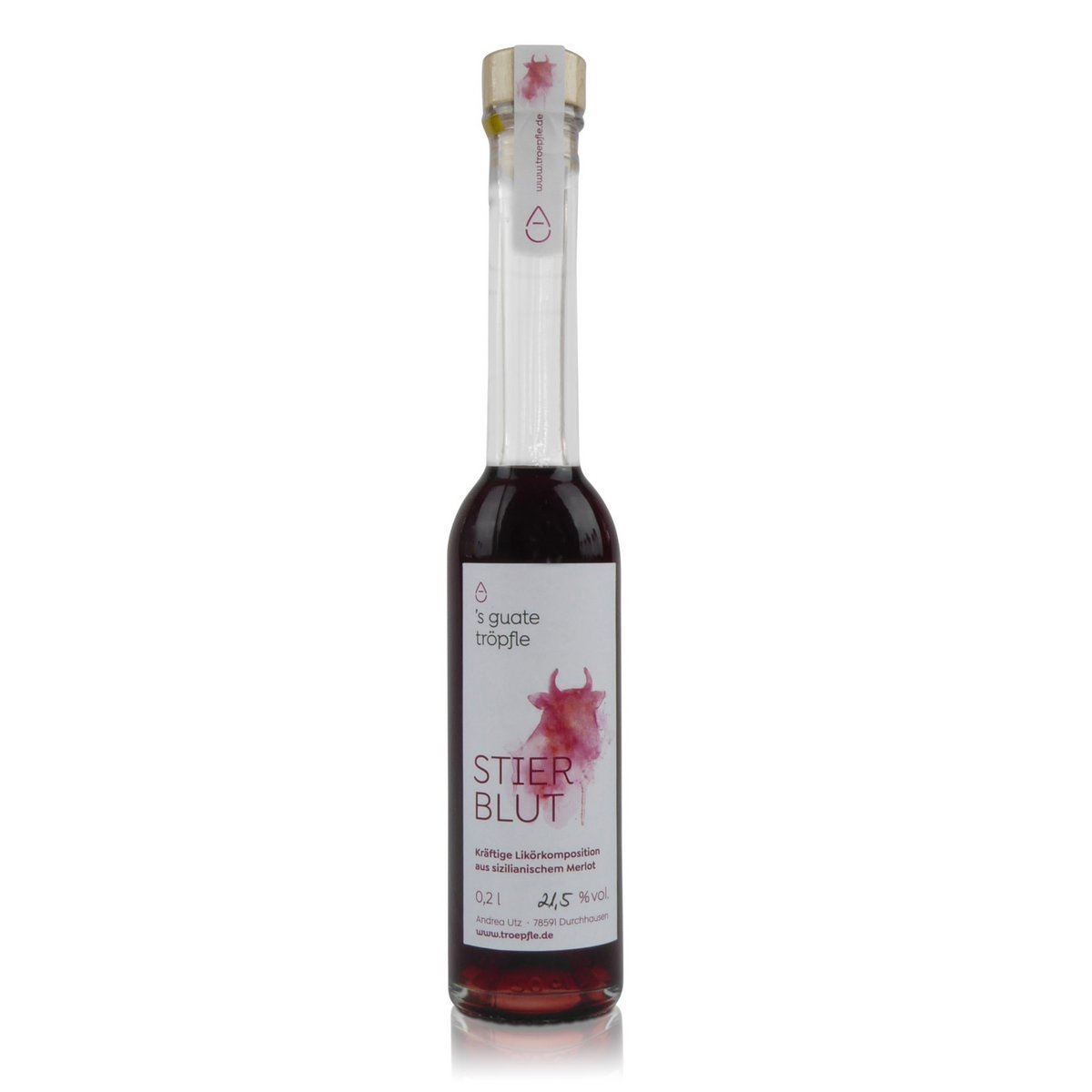 Stierblut wijnlikeur (Merlot) 21,5 vol. 200 ml