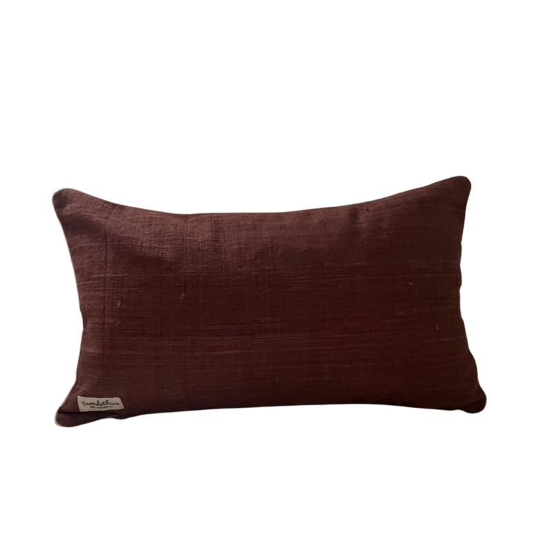 Fodera per cuscino decorativo marrone Dokmai