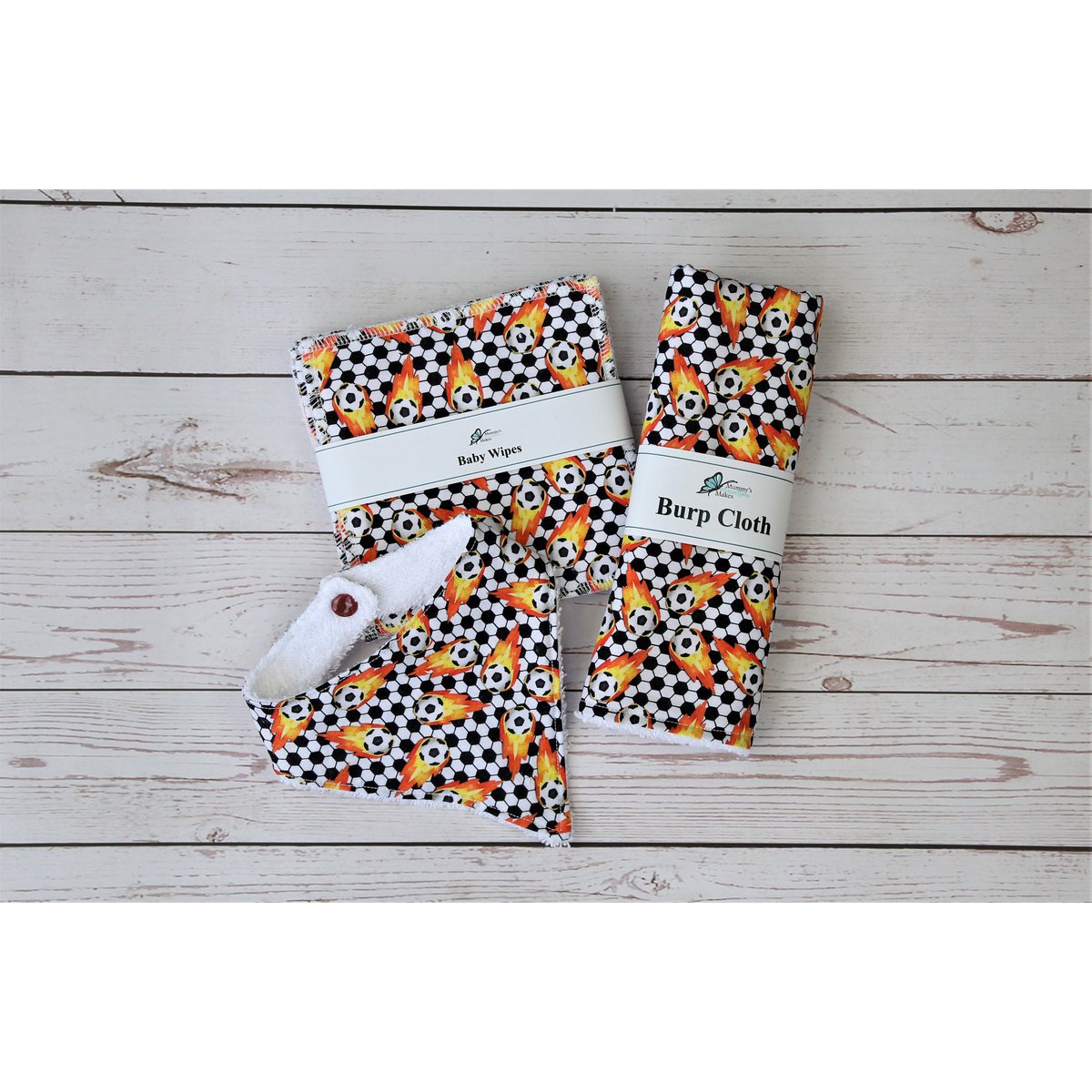 New Baby Gift Set, Eco Gift Set, Baby Bib, Reusable Baby Wipes, Burp Cloth, New Mum Gift, Dribble Bib