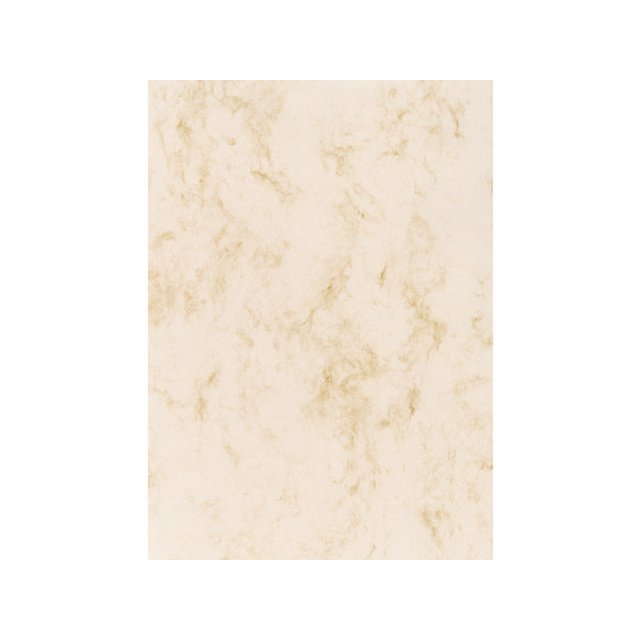 Designpapier Sigel A4 90grs marmer beige pak 25 vel