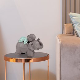 Figurka Buddy – Słoń Bonze – Dekoracja Zen i Feng Shui – Duchowa i zrelaksowana atmosfera – Dekoracyjny pomysł na prezent