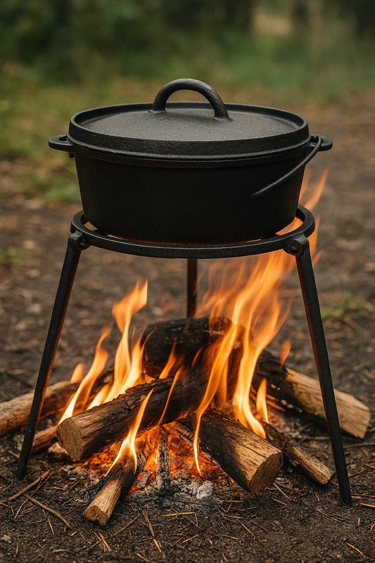 Driver Poot Barbecue - Ø 32 cm - Fire -Fire -tilbehør - Udendørs køkken - Fire Bowl - Tripod - Sort