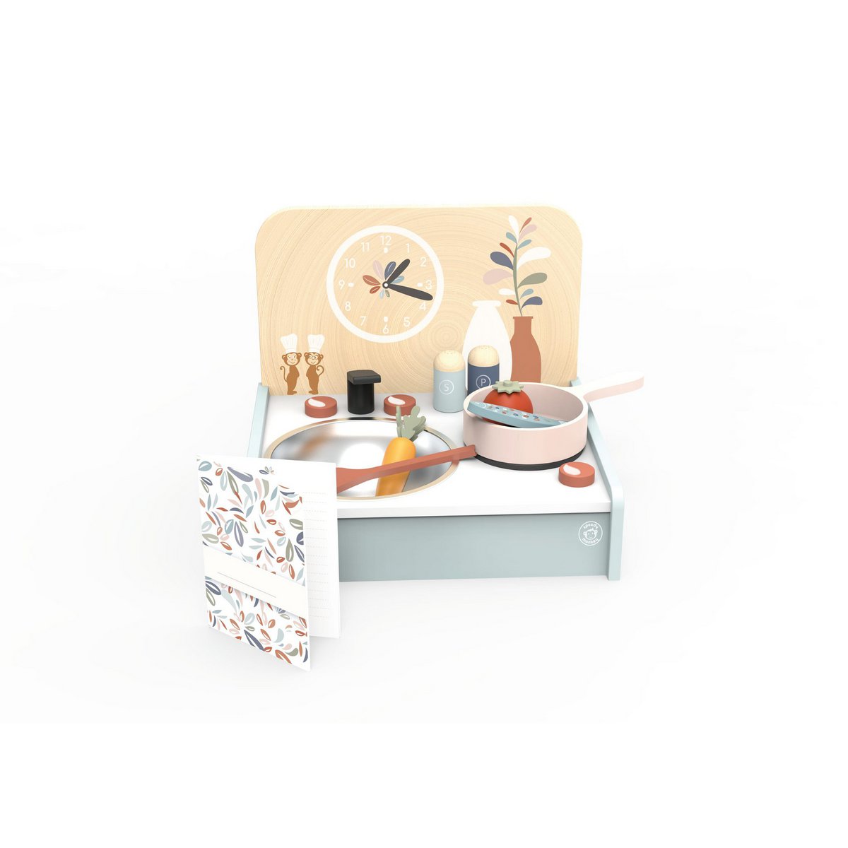 Speedy Monkey - Mini køkken med 8 tilbehør - 30,5x25,5x24,5cm